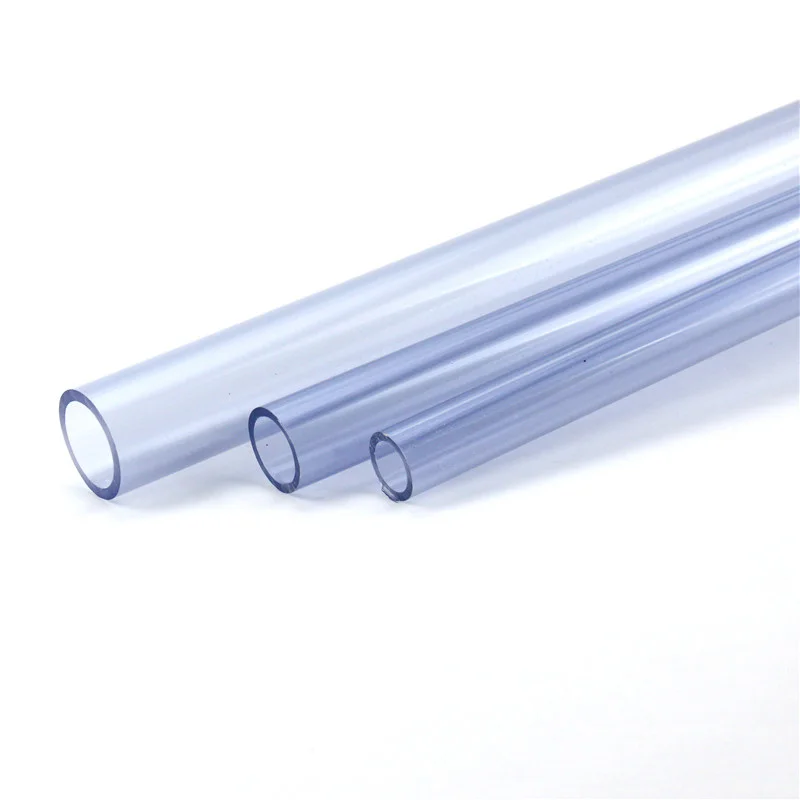 PVC Transparent Hard Plastic Water Pipe Aquarium Plexiglass Tube 1 PCS (50cm)