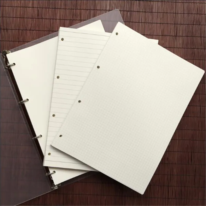 A4 B5 Business 45 Sheet Loose Leaf Notebook Refill Spiral Binder Inner Page Blank Cornell Line Dot Grid Inside Paper Stationery