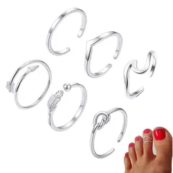 Knuckle palec serdeczny otwarte czechy plaża Toe pierścienie dla kobiet akcesoria stóp Anillos Mujer Bague Femme 2021 biżuteria Retro Bijoux