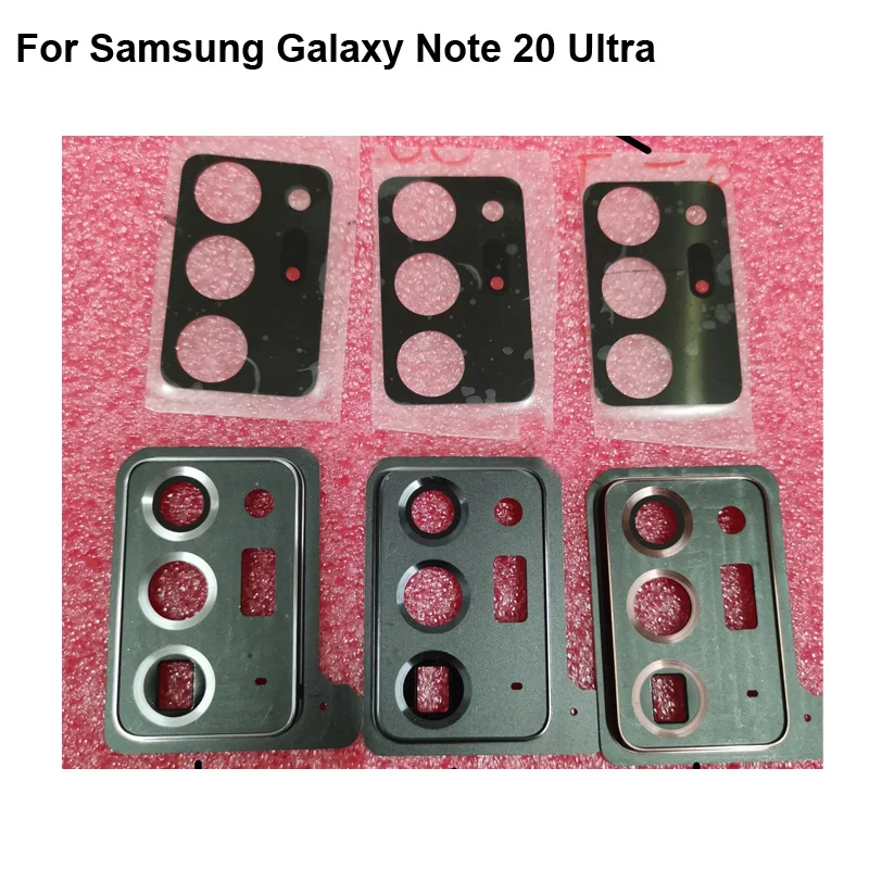 High Quality For Samsung Galaxy Note 20 Ultra Rear Back Camera Glass Lens +Camera Cover Circle Housing 20Note Ultra SM-N9860