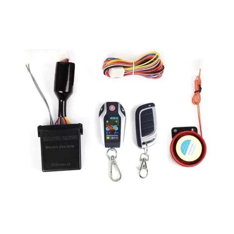 

Motorcycle Universal Security Anti-theft System Moto Two Way LCD Alarma DC 12V Scooter Motor Remote Engine Start/Stop PKE Alarms