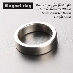 Anillo magnético trasero para linterna Convoy, aro magnético de 20x16x5mm para linterna Convoy S2 S2 + S3 S4 S5 S6 S7 S8 M1 C8 L4