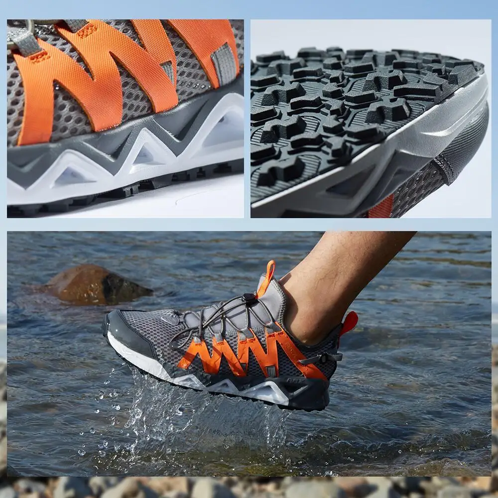 Rax-zapatos Aqua Upstreams para hombre y mujer, zapatillas de pesca transpirables de secado rápido, plantilla de PU con agujeros, zapatos