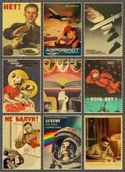 Stalin Soviet CCCP Vintage Style Poster Canvas painting Posters and prints Wall Art Pictures For living room Home Decor Cuadros