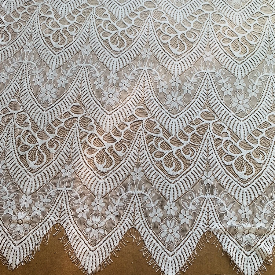 150CM Wide Coat Garment Sewing Eyelash Lace Fabric Thick Quality TOP! 3 Meters Long per Piece Lace Panels Lucy Lace Boutique