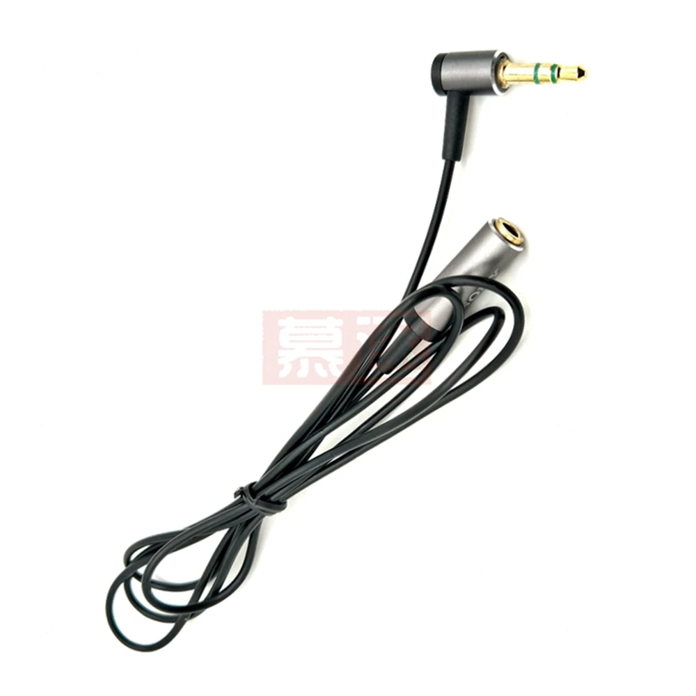 1Pcs 1M 3.5mm 3 Pole Stereo 90 Degree Right Angle Female to 3.5mm 3Pole Male Audio Plug L Shape Jack Adapter Connector