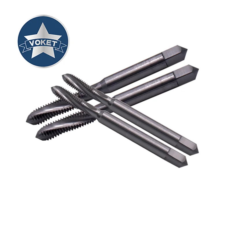 Metric Tungsten Steel Spiral Fluted Tap M2 M2.5 M3 M4 M5 M6 M8 M10 M12 X0.5 X0.7 X0.8 Machine Screw Thread Taps For HRC 55°- 62°