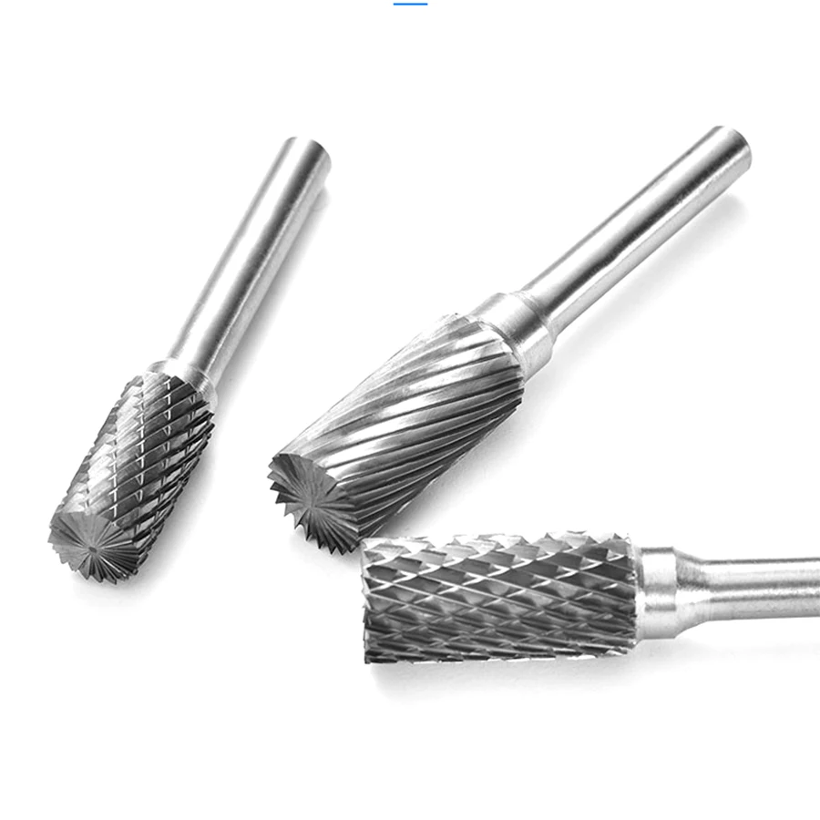 Carbide Rotary File Metal Tungsten Steel Grinding Head Cylindrical 6mm AE AX AEX A1020M06the carving head to polish the artifact