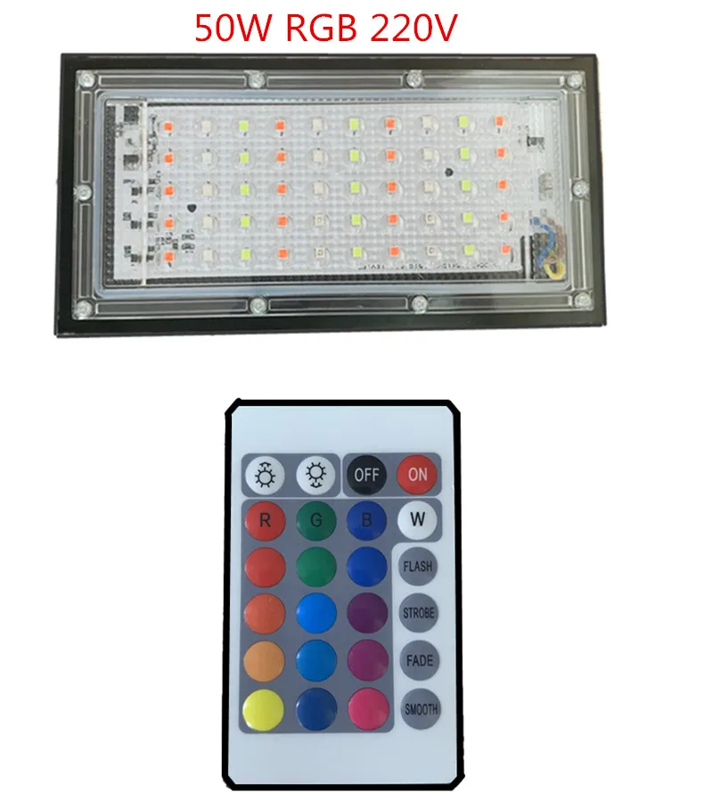 LED Iodine Tungste Lamp 50W 55W RGB Red Blue Green warm White AC 220V FloodLight Spotlight Refletor Outdoor Lighting Advertising