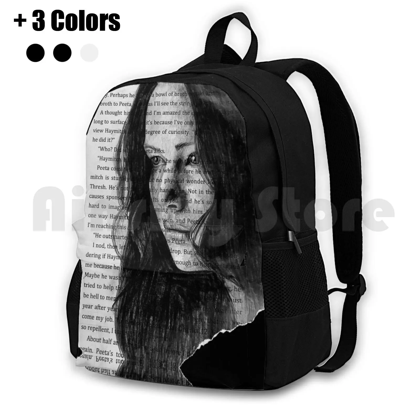 Katniss Everdeen Portrait Book Outdoor Hiking Backpack Riding Climbing Sports Bag Katniss Everdeen Thg The Hunger Games