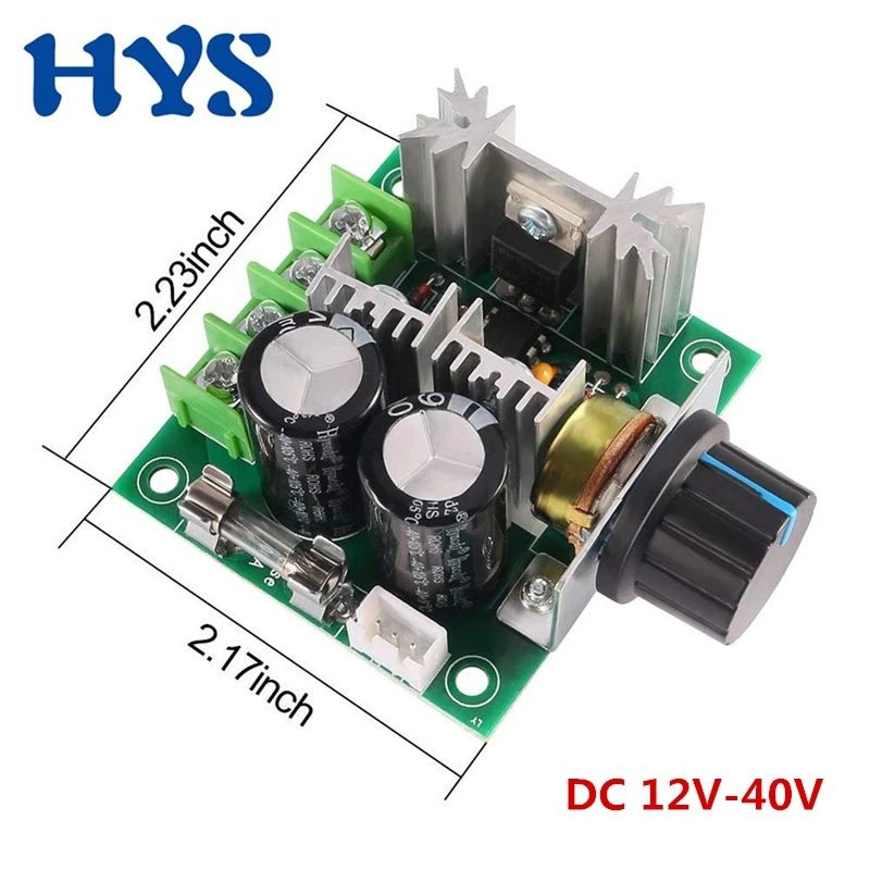 DC 12V-40V 400W 10A PWM Controller Motor DC12V 24V 28V 36V Adjustable Speed Regulator Governer Fan Pump Power Electric Engine