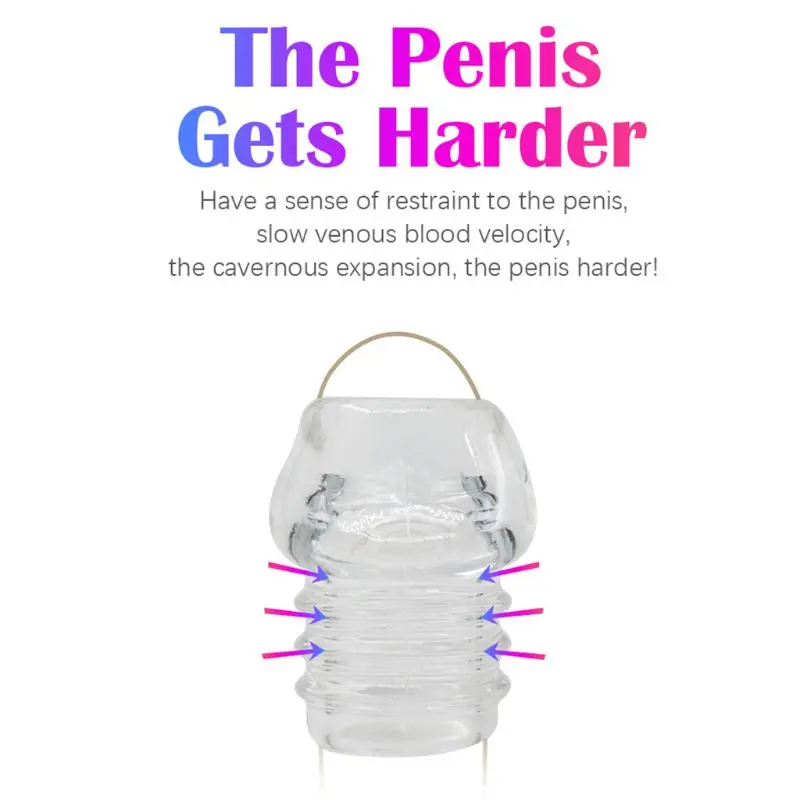 Male Delay Time Massager Cock Ring Nozzle On Enlargement Male Peni Dick Extensions Condom Penis Sleeve For Man Delay Ejaculation