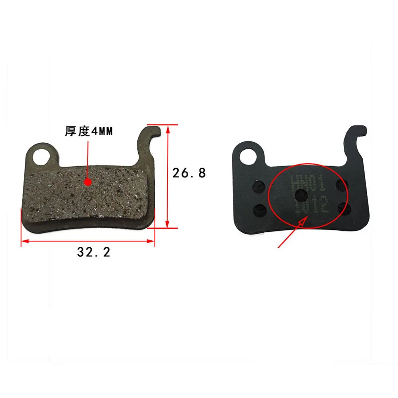 ZOOM Brake Pads MTB Bicycle Disc semi-metal Disc Brake Pads for Shimano HB100 HB875 HB870 M595 M596 M585 775 M535 Disc Brakes