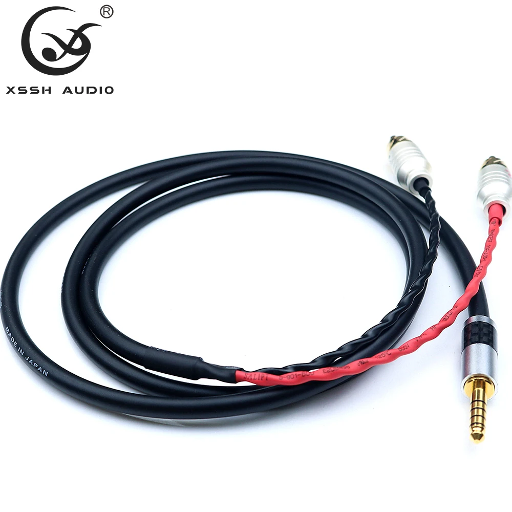 Câble d'amplificateur de 4.4mm à 2 RCA mâle XSSH OEM Audio YIVO HIFI OFC, en cuivre pur, rallonge d'écouteurs