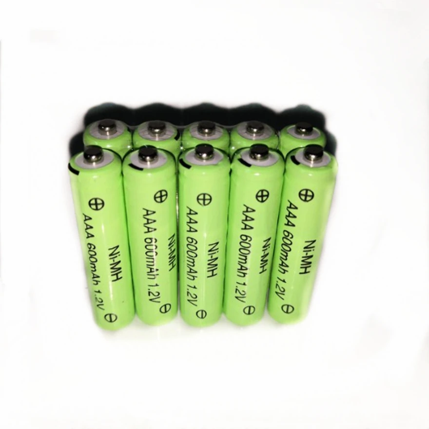 

10pcs/lot 1.2v 600mAh AAA rechargeable battery remote control toy NI-MH rechargeable rechargeable battery free shipping