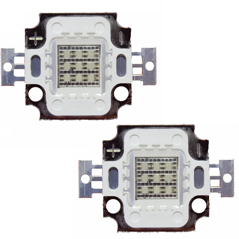 5PCS/lot 10W  Royal Blue 450nm LED Deep Red Color 660NM  High Power LED Lamp Light For Plant Grow Aquarium