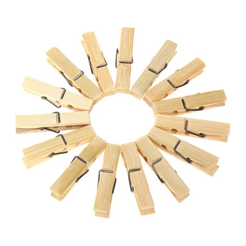 

100PCS 25mm Mini Natural Wooden Clips Clothespin Craft For Photo Postcard Decorate Clips Sewing Tools Office Stationery Supplies