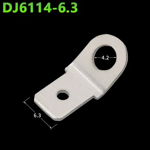 Imagen 2 del producto 50/100 Uds terminal de altavoz 6,3 agujero de tornillo 4MM de espesor 0,8 MM conector resorte
