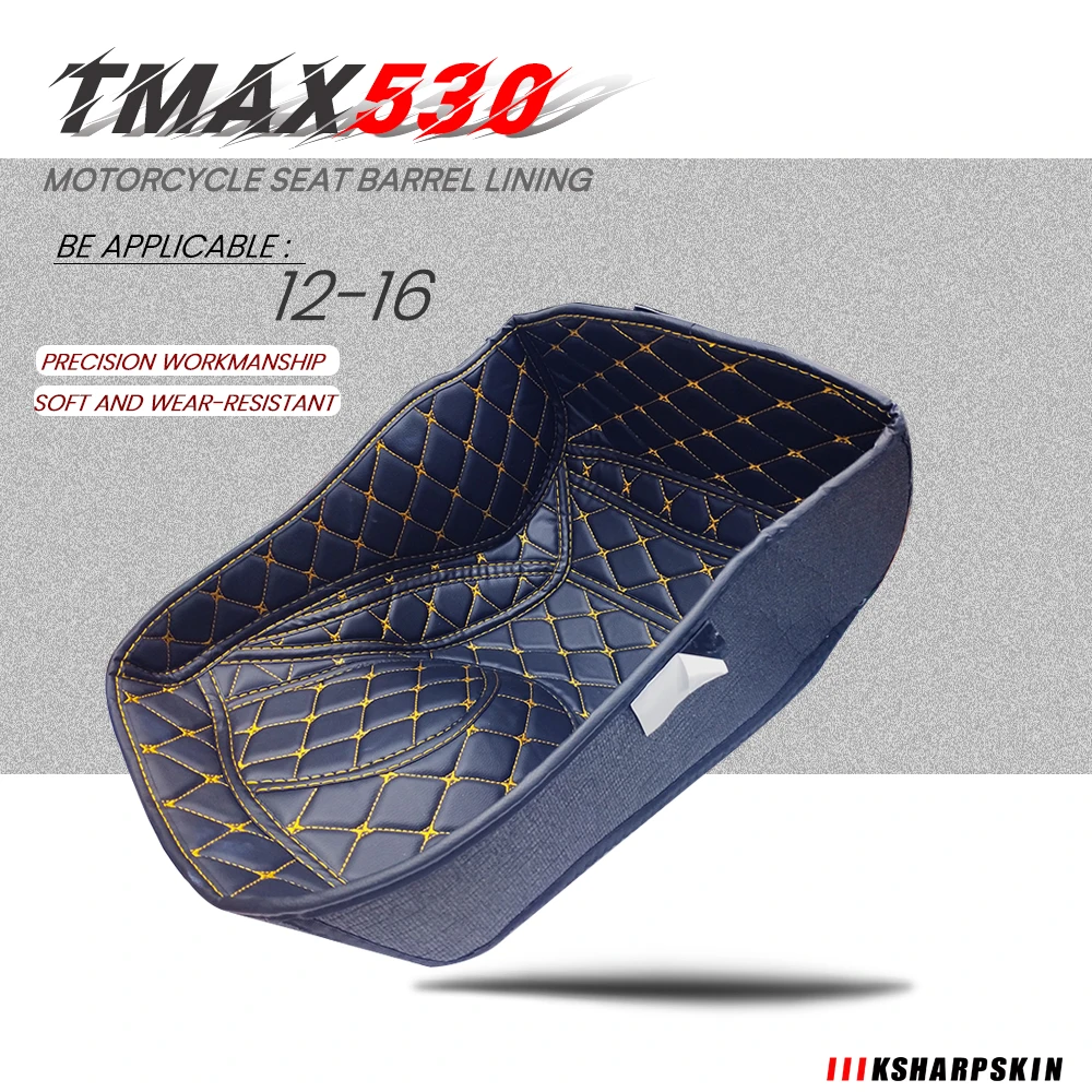 

New Motorcycle PU Rear Trunk Cargo Liner Protector Seat Bucket Pad for YAMAHA Accessories TMAX530 2012-2016 tmax 530