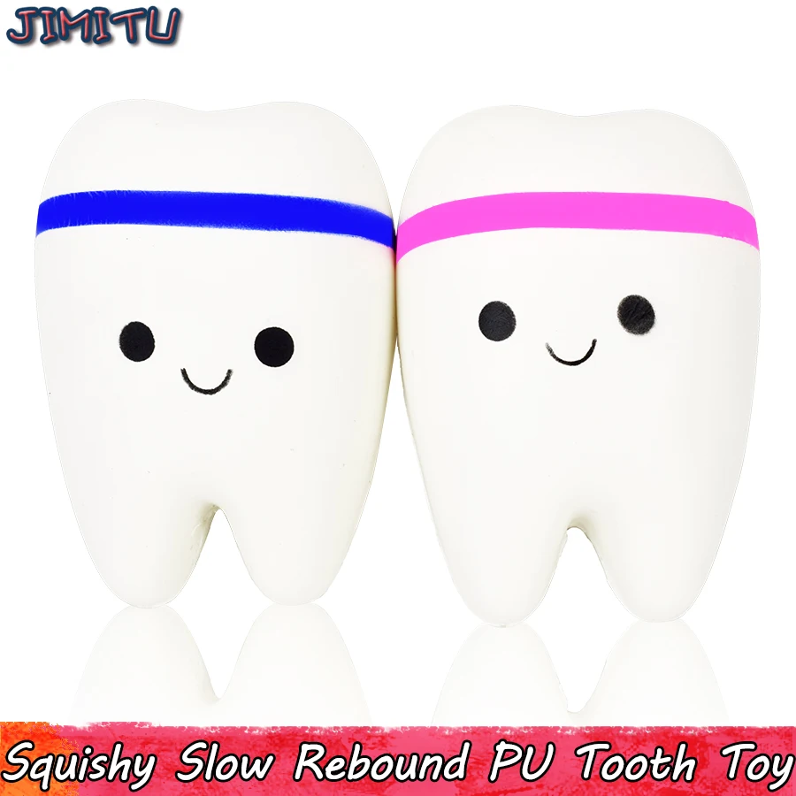 Cute Teeth Squishy Slow Rebound PU Decompression Toys for Children Squishi Antistress Funny Toy Squishies Gifts for Children