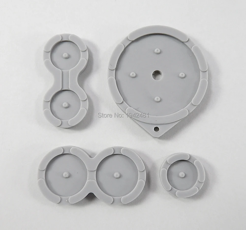 GBA SP 게임 콘솔용 게임보이 어드밴스 SP용 고품질 전도성 고무 키 패드 교체품 5세트