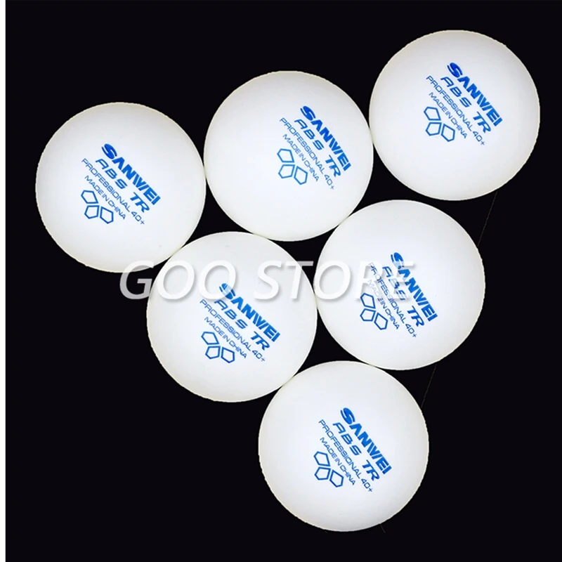 SANWEI New 3-STAR TR ABS Material Plastic 40+ training SANWEI Table Tennis Ball Poly Ping Pong Ball