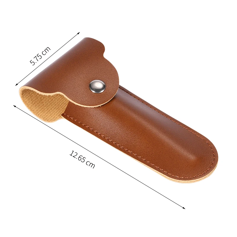 Razor Case Travel Razor holder Case for Manual Double Edge Safety Razor Razor PU Leather