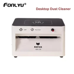 REFOX DFE-30 3 in 1 Desktop Dust Cleaner Anti Dust Checking Workbench With UV Lamp Light For Phone Repair Tools Screen Refurbish