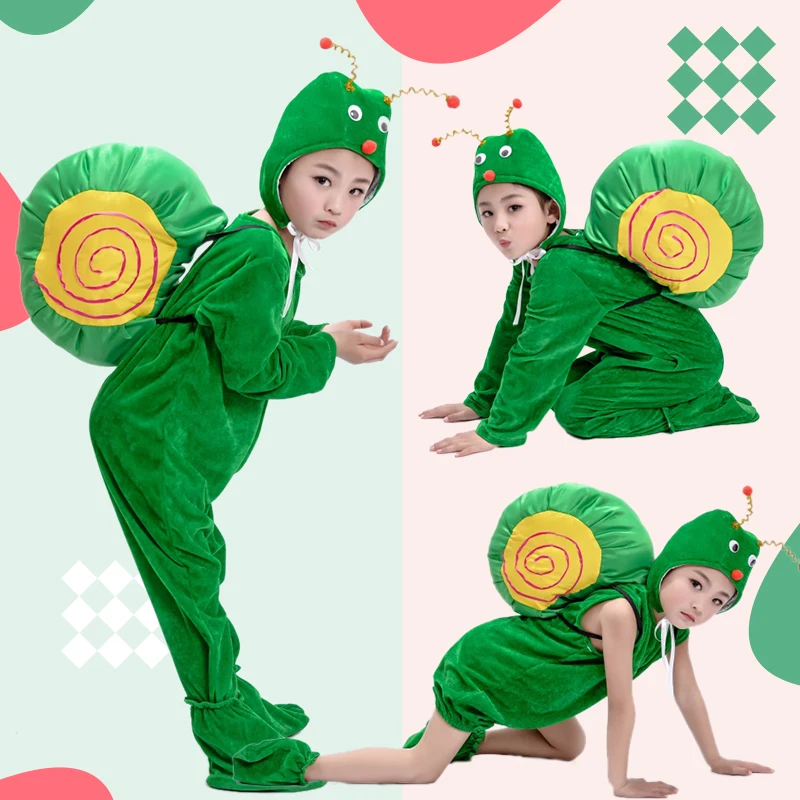 Children's Day Animal Snail Costumes Christmas New Year's Day Halloween Little Snail Performance Costume Adult