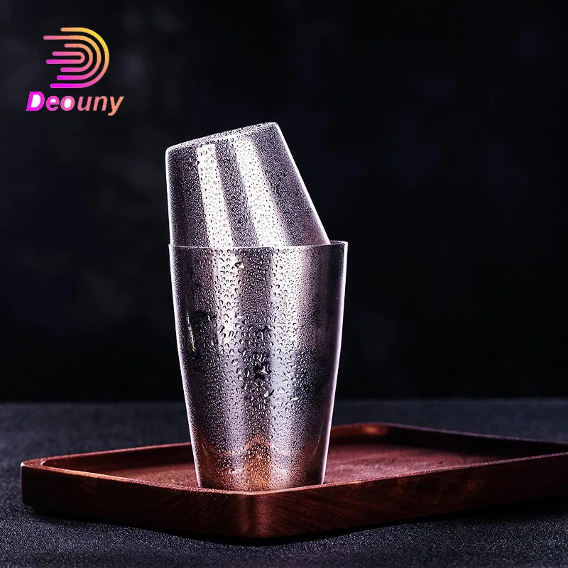 

DEOUNY Bar 360ml Mini Commercial Stainless Steel Boston Shaker Set For Women