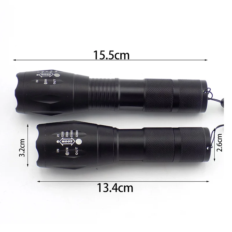 365nm 395nm Hochleistungs-UV-LED-Blitzlicht-Zoom fluor zieren des Schwarzlicht Ultraviolett 18650 Blitzlicht lampen zur Erkennung