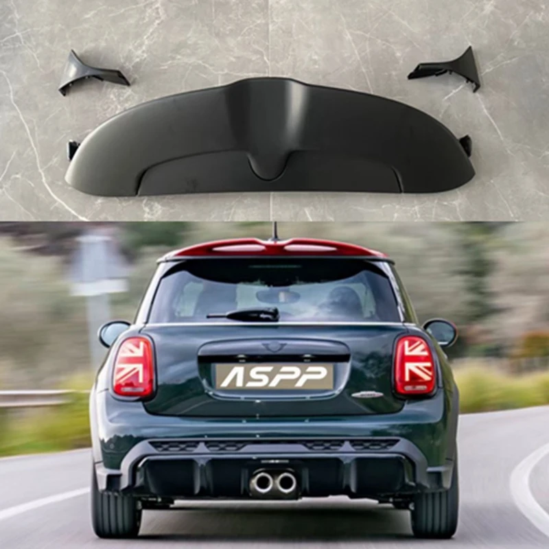 JCW style High Quality Auto Body Part For Mini F55 F56 Automobile Exterior Back Rear Wing Boot Lip Tail Gate Spoiler Empennage