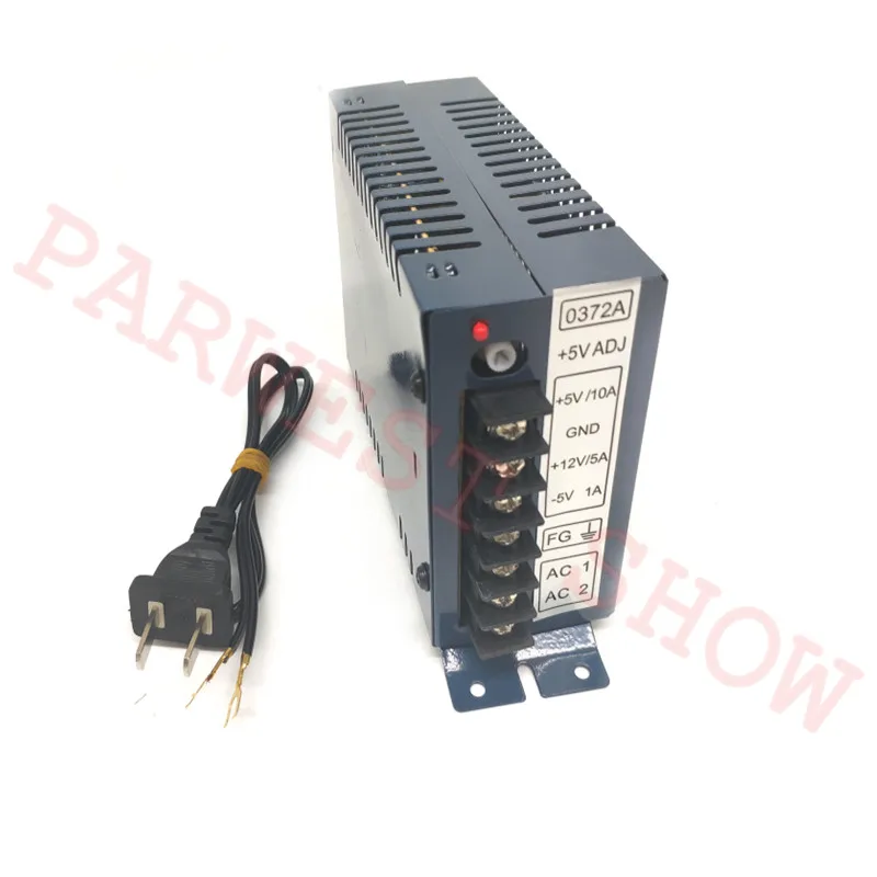 

1PCS/Lot 10A Power Supply 5V 10A/12V 5A/-5V 1A Switching power supply with Wire Harness for Arcade Game Machine Parts Accessory