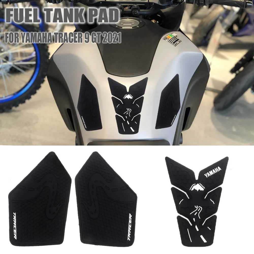 For YAMAHA TRACER 900 TRACER 9 GT 2021 NEW Motorcycle Non-slip Side Fuel Tank Stickers Waterproof Pad Rubber Sticker MT-09 MT09