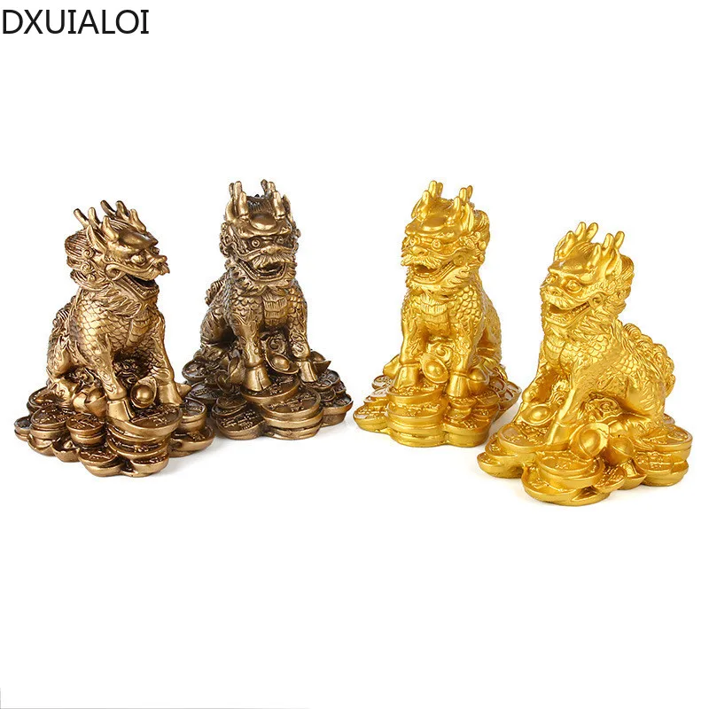 

DXUIALOI Creative Animal Sculpture Resin Decoration Store Opened Housewarming Gift Company Home Living Room Tea Table Decoration