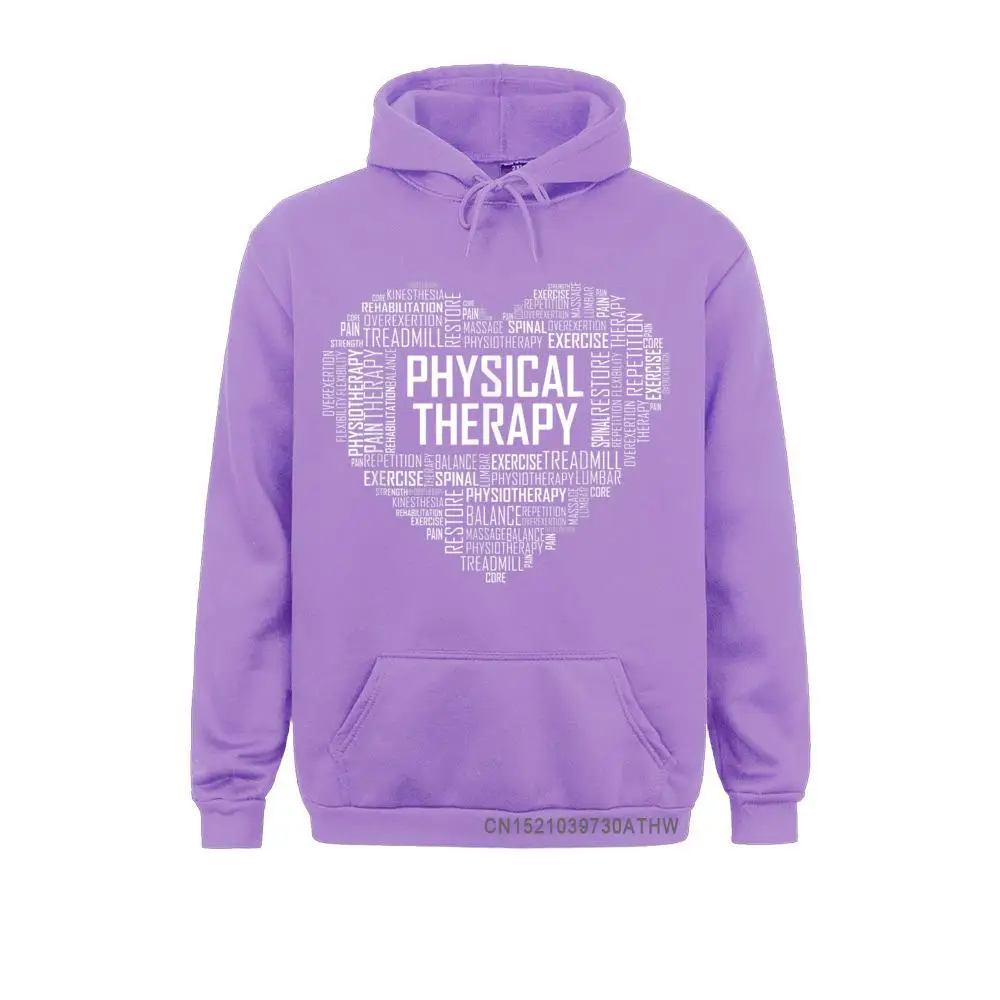 Design PT Physical Therapy Heart Gift Therapist Month Hooded Tops Men Sweatshirts Funky Long Sleeve Hoodies Clothes