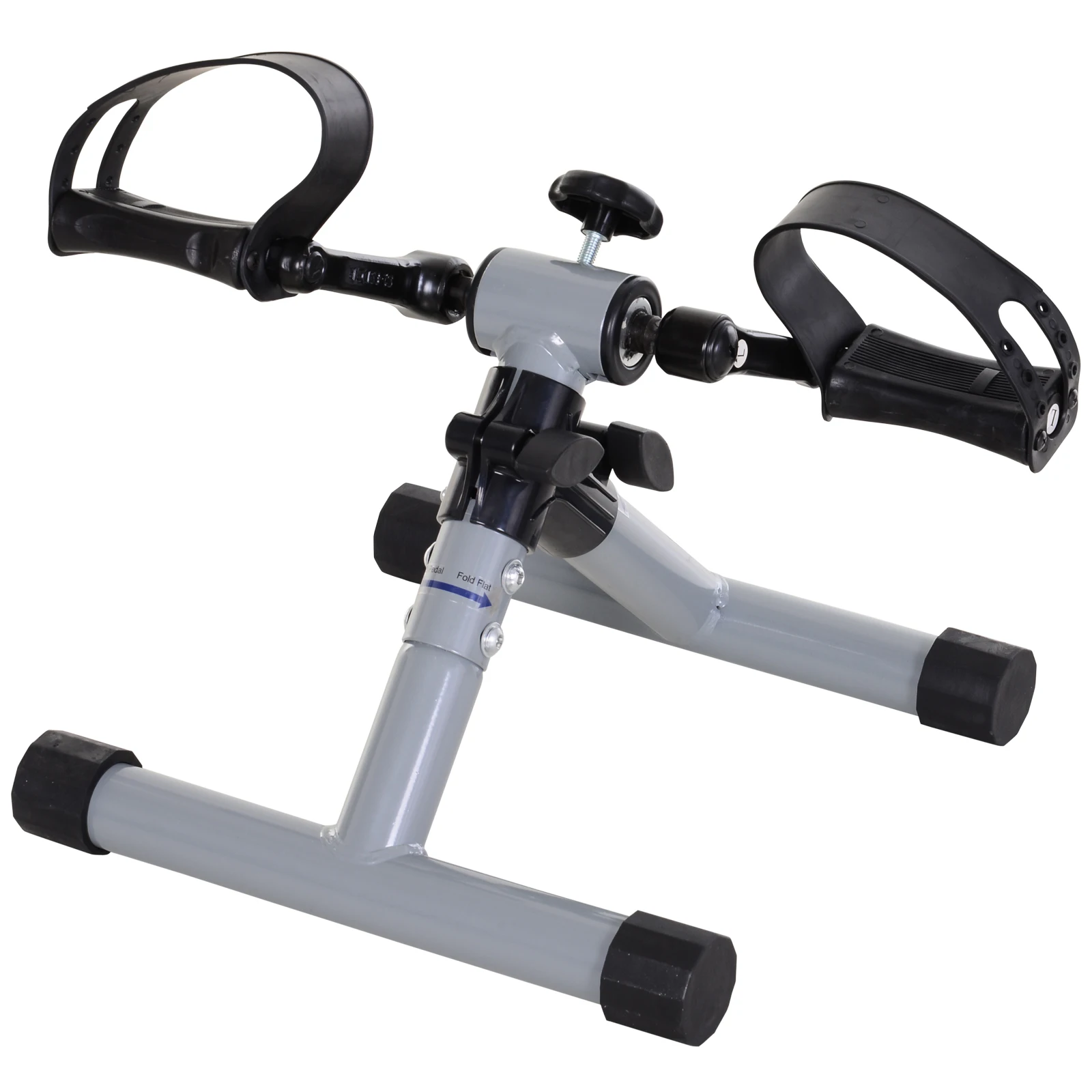 HOMCOM 33x34x32 cm Silver Mini Exercise Pedaler For Leg Arm Training