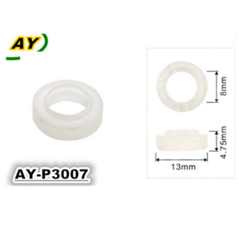 

wholesale 100pieces Fuel injector oring retainer plastic seal for fuel injector repair kit (AY-P3007 13*4.75*8mm)