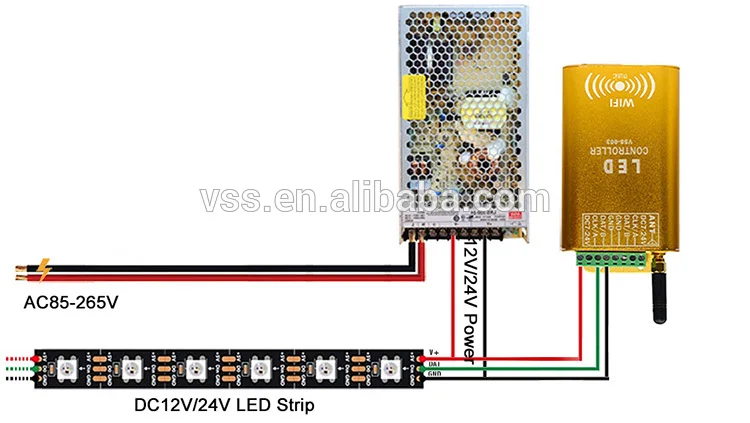 VSS-02-2K SK6812 Rgbw Светодиодная лента Wifi музыкальный контроллер