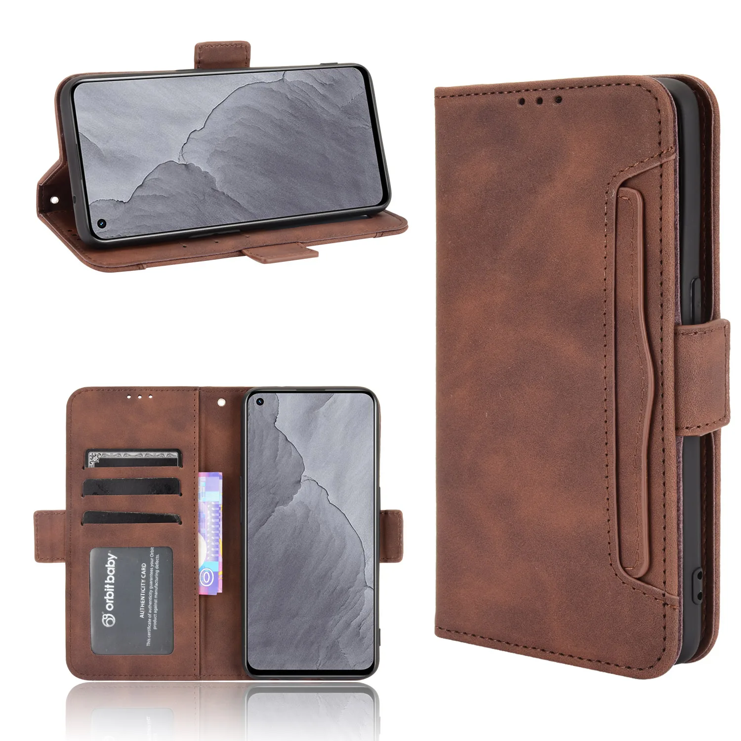 For Realme GT Master Edition Cover Premium Leather Leather Flip Multi-card slot Cover For OPPO Realme GT Master Edition case