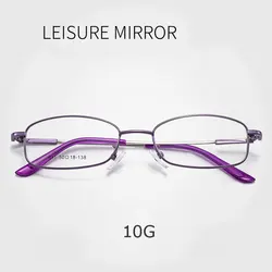 New Arrival Alloy Reading Frame Glasses Anti-Blue Ray Myopia Spectacles with Spring Hinges Men and Women Style Full Rim