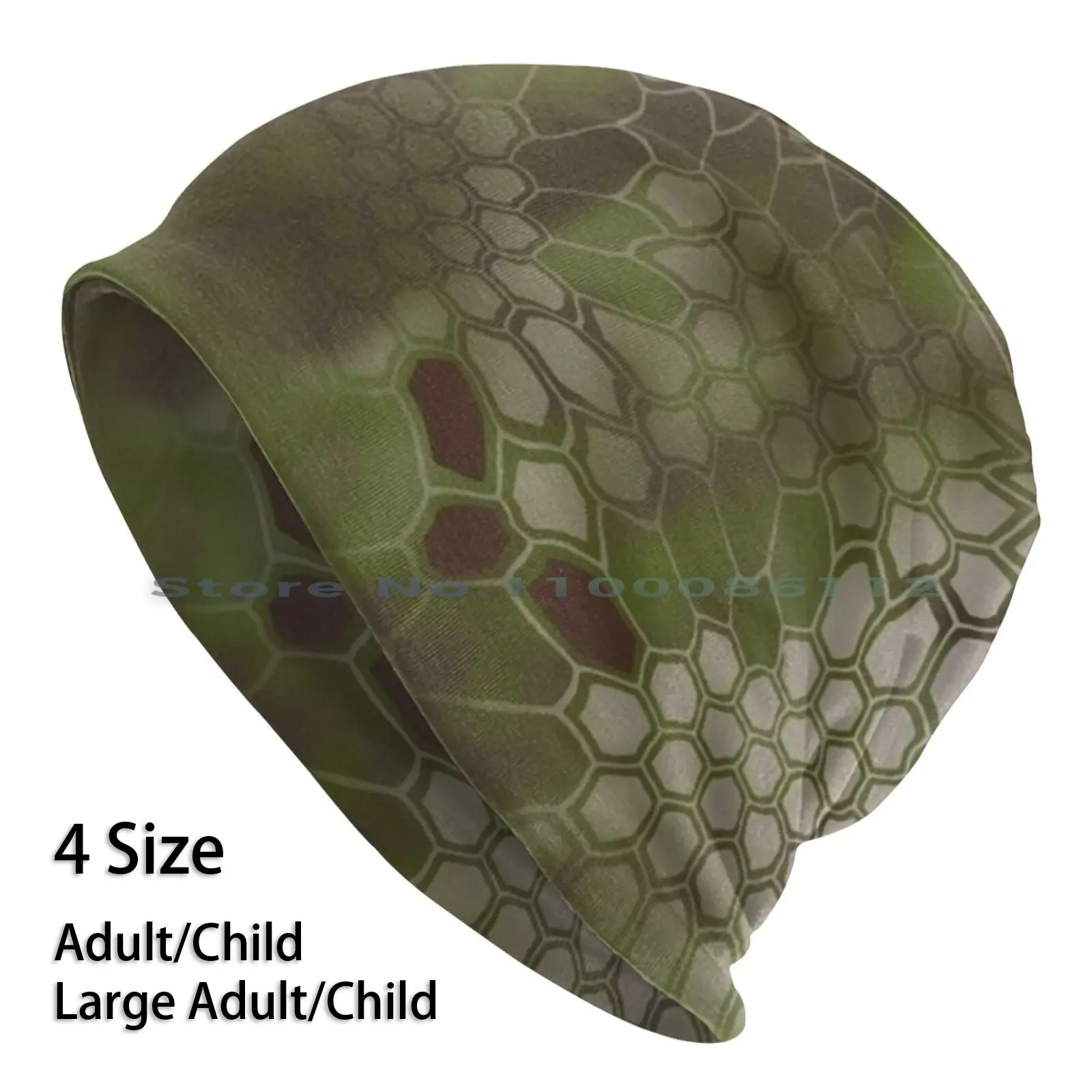 Kryptek Camo Green And Brown Camouflage For Teen Tween Boys Men Girls Who Hunt Beanies Knit Hat Hunter Nature Outdoors