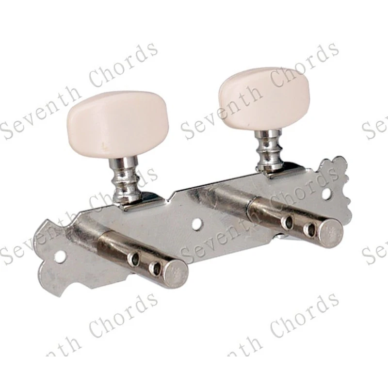 2 Teile/satz Ukulele String Tuning Pegs Tasten Ukulele Mechaniken Tunersguitar Zubehör Teile Chrom Musical Instrument – Detail 5