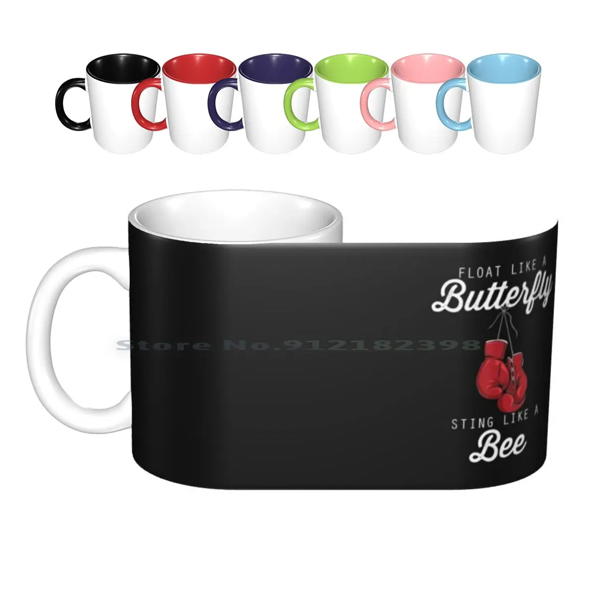 Boxing Bag Gloves Kickboxing Combat Fight Sport Gear Tshirt48 Ceramic Mugs Coffee Cups Milk Tea Mug Boxing Gloves Kickboxing