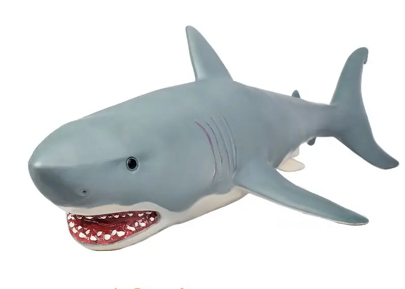 Creative Real Life 57x27.5x16cm Soft Plastic Shark Model Unique Gift Idea Realistic Jumbo Size Toy for Home Decor