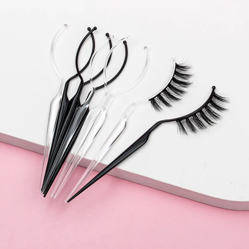 2/5/10Pcs False Eyelash Extension Style Display Board Grafting Eyelash Try on Effect Exhibit Auxiliary 3d Mink Lashes Holer Tool