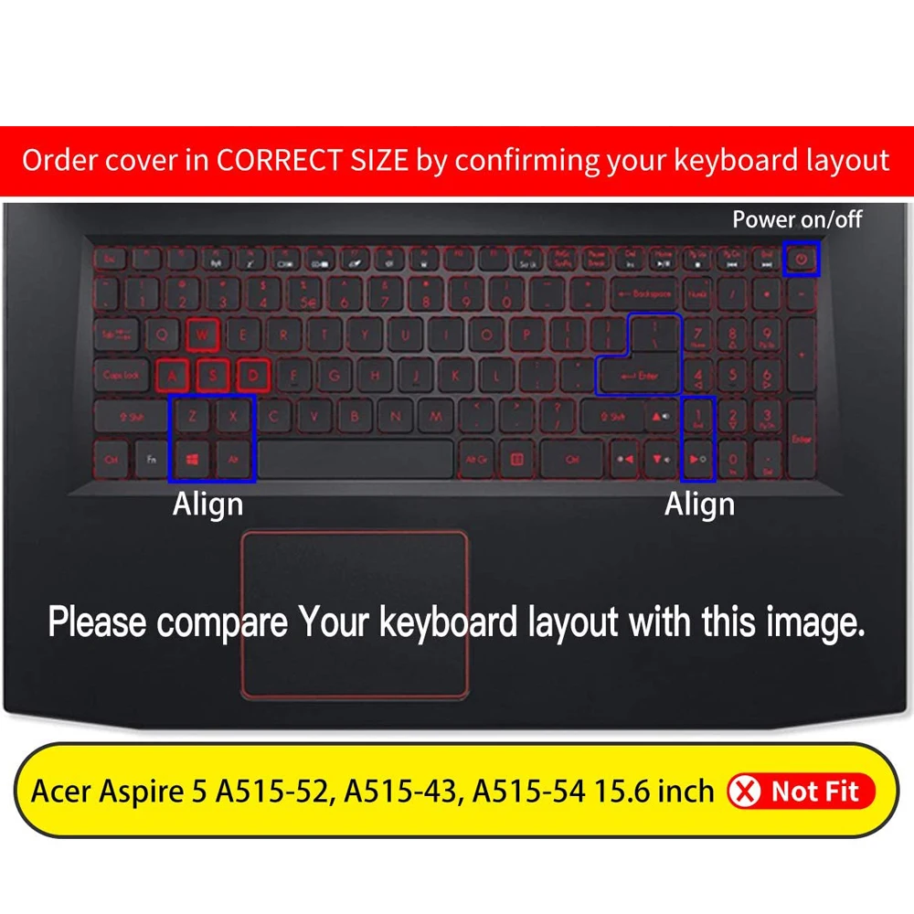 Clear Keyboard Covers for Acer Predator Helios 300 PH317 52 PH315 51 G3 571 572 TPU keyboards cover protector film Dust proof