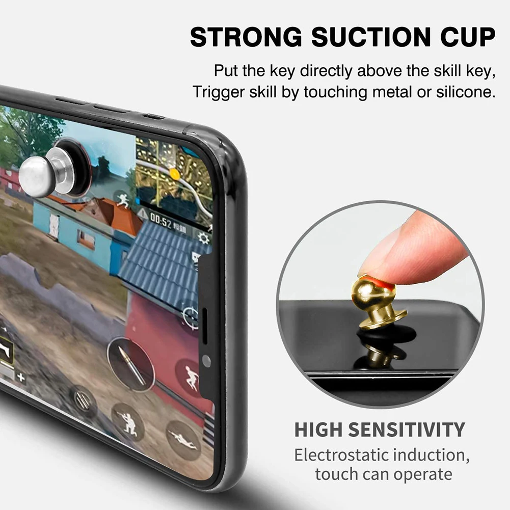 Tragbare Runde Spiel Joystick Rocker Sucker Tablet Waschbar Taste Mini Controller Runde Für Handy Tablet Saugnapf