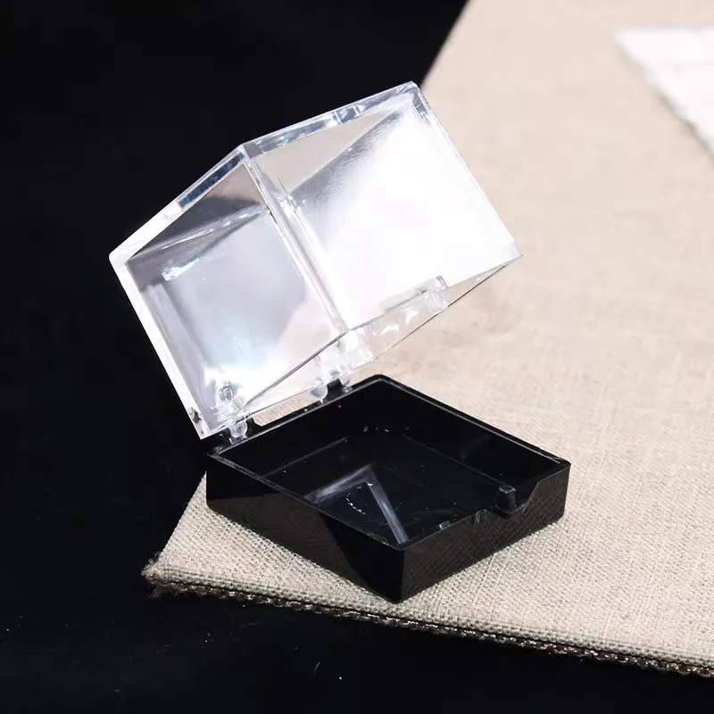 8-Pack Mineral Specimen Display Boxes 2.7 Inch - Clear Plastic Crystal Collection Cases For Rocks & Gems