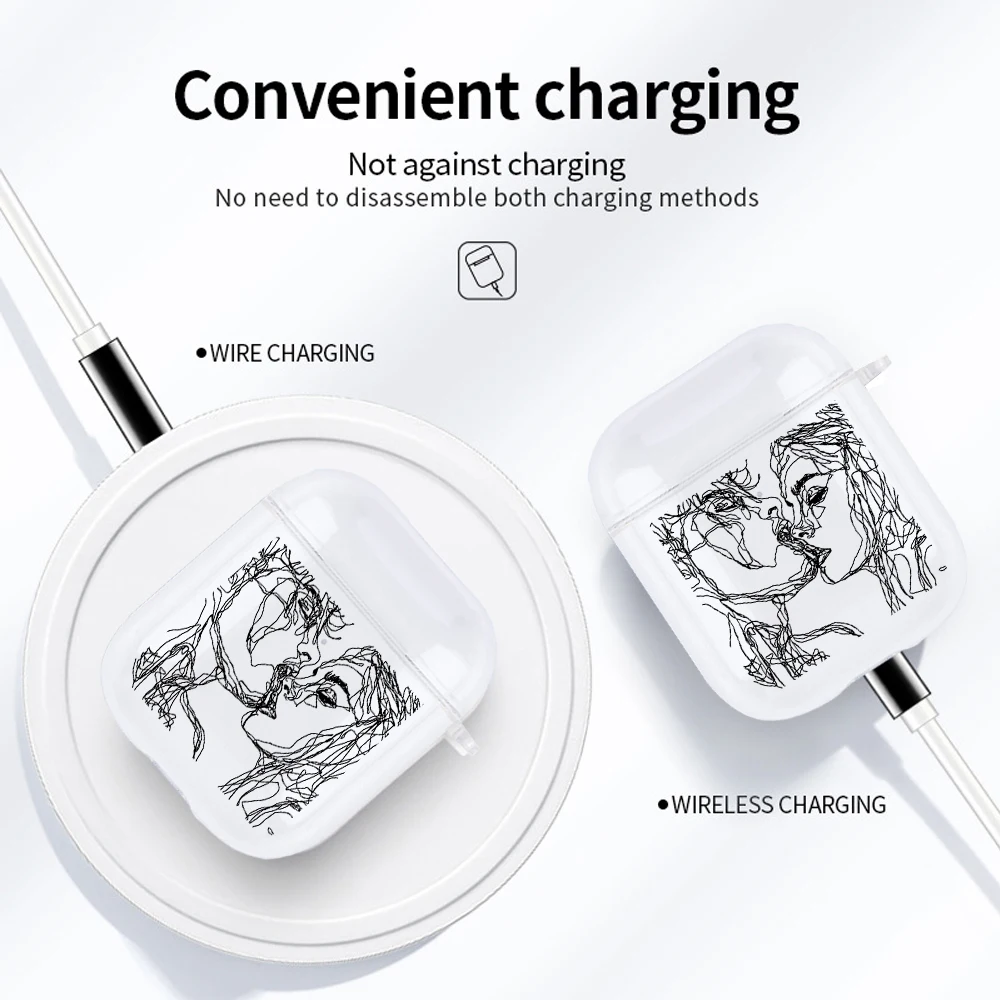 Wholesale Cover For airpods 2 1 Cases Silicone Cover For airpods 3 2021 PRO Cute Earphone Soft Clear Headphone Protective Case